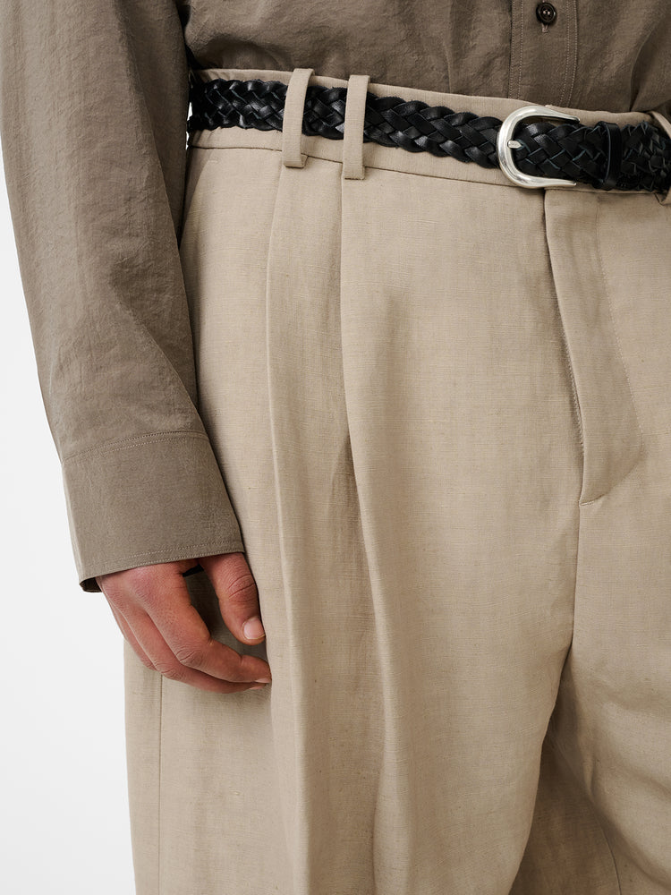 LINE LINEN PANT IN SAND
