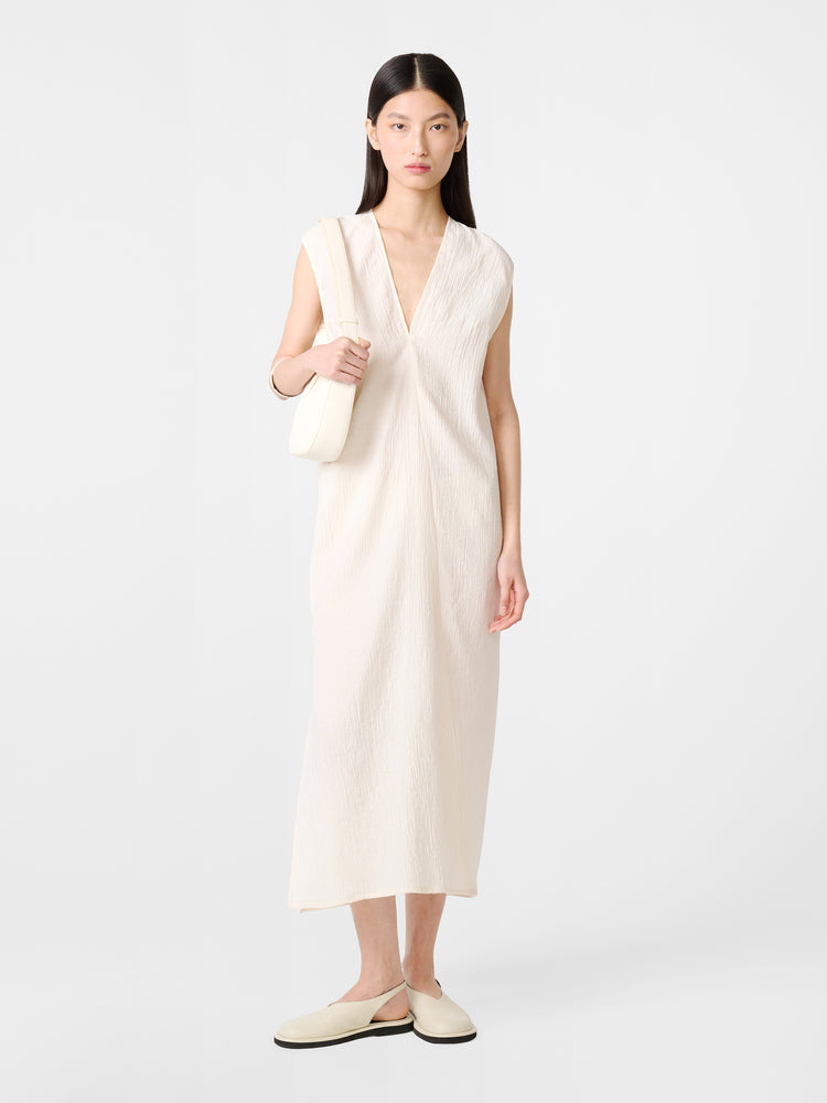 LISE DRESS IN MILK