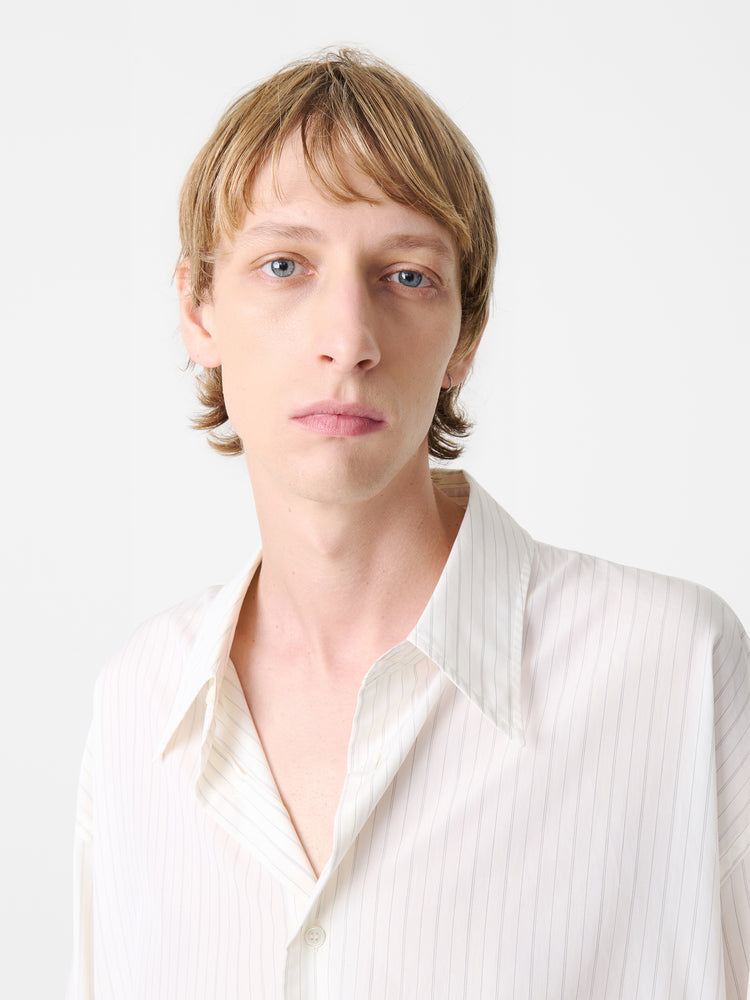 LOCHE SHIRT IN ECRU / BLACK STRIPE