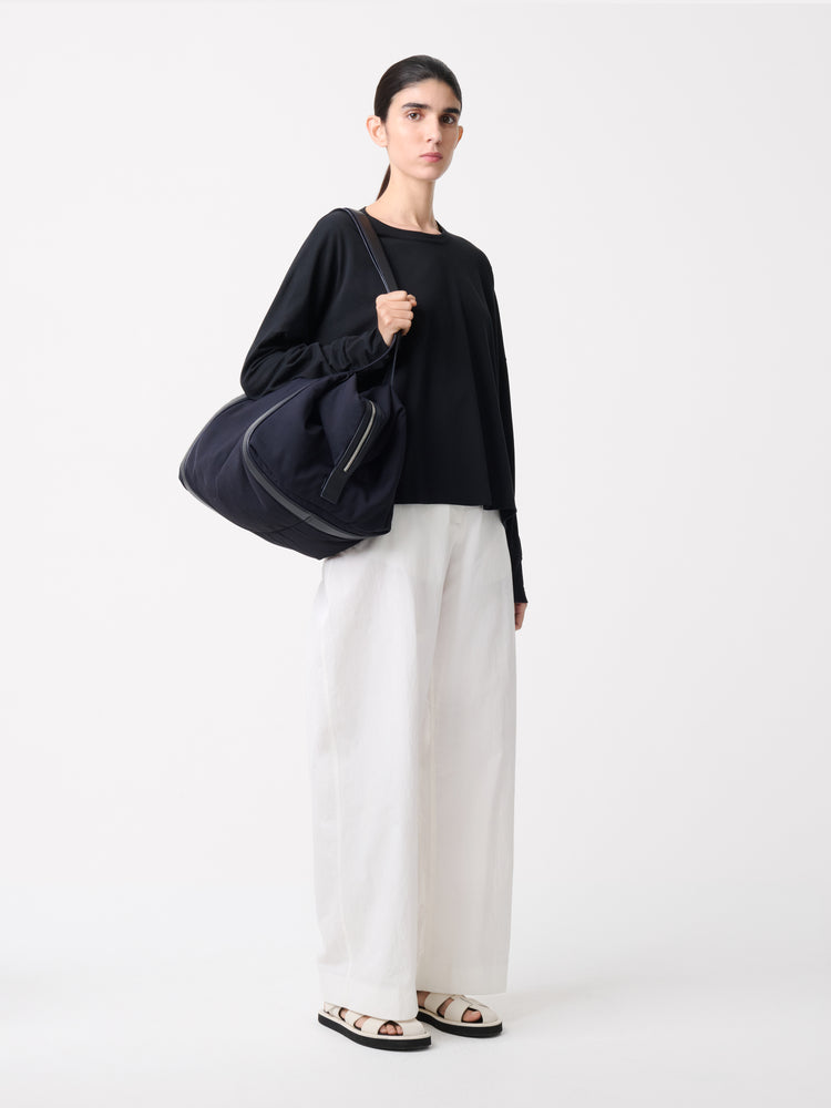 LOOP LONG SLEEVE T-SHIRT IN BLACK