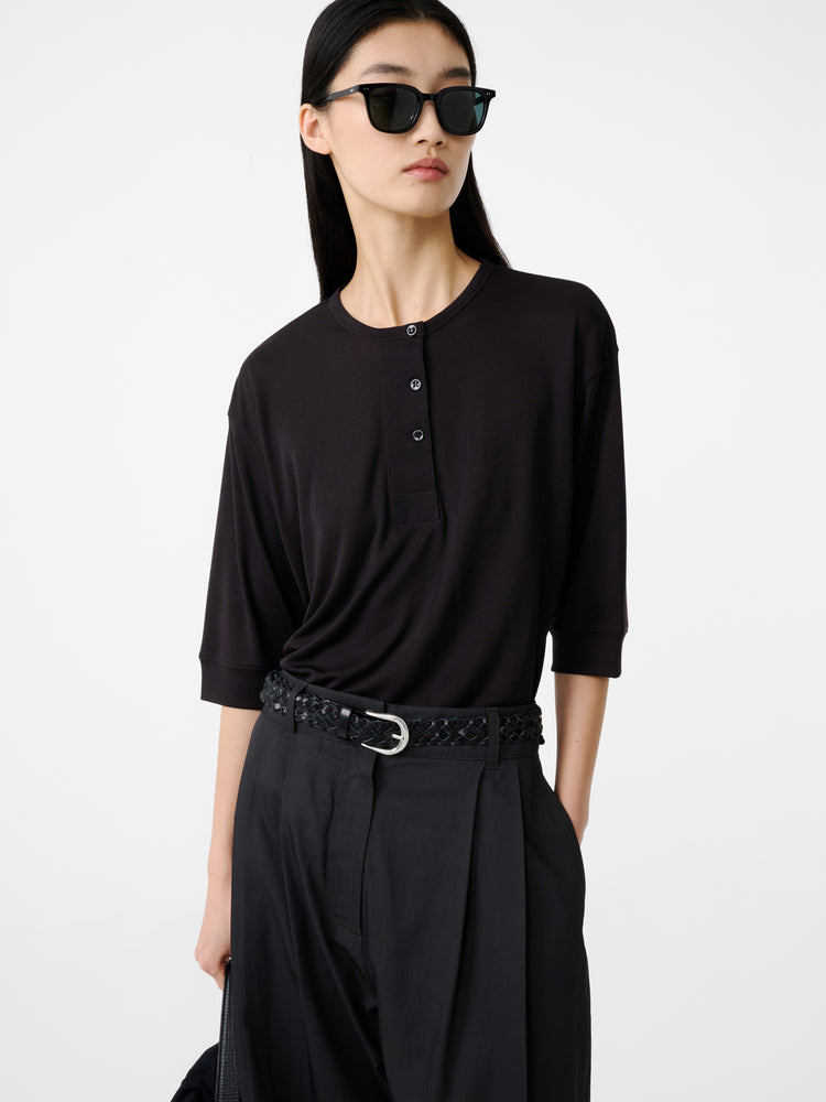 LOREM JERSEY IN BLACK GRAPE