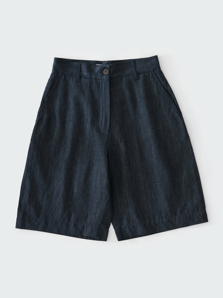 LUNA SHORT IN INDIGO