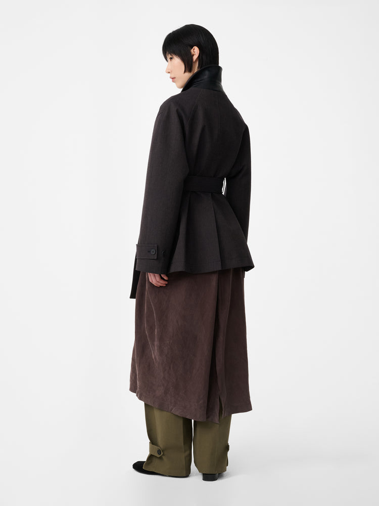 LURIE JACKET IN BROWN MARL