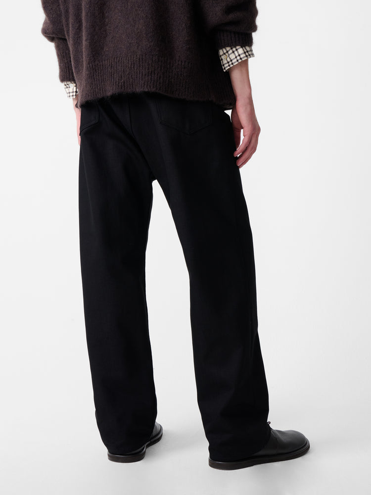 MARYLEBONE DENIM PANT IN BLACK