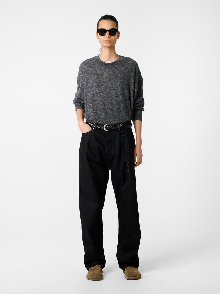 MARYLEBONE DENIM PANT IN BLACK