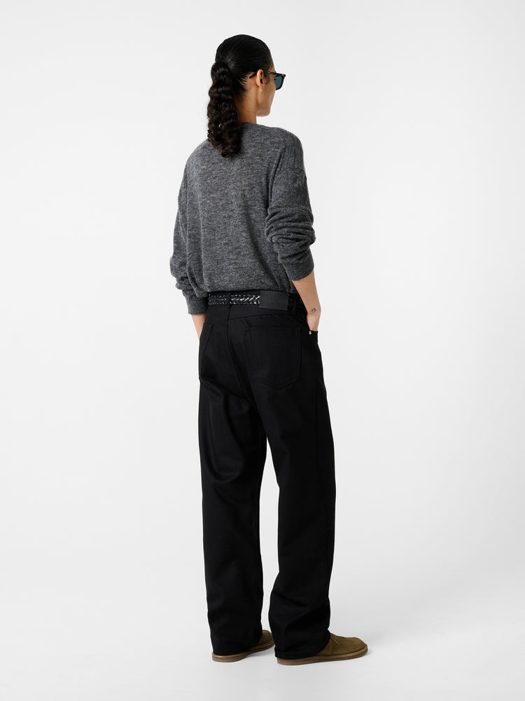 MARYLEBONE DENIM PANT IN BLACK