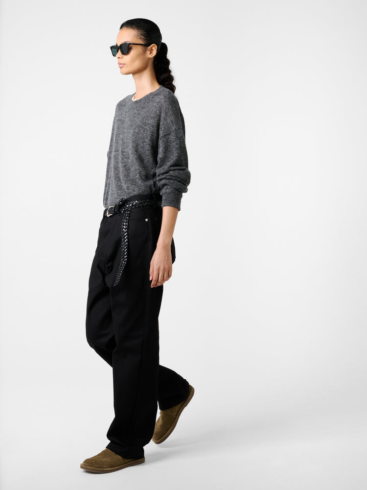 MARYLEBONE DENIM PANT IN BLACK