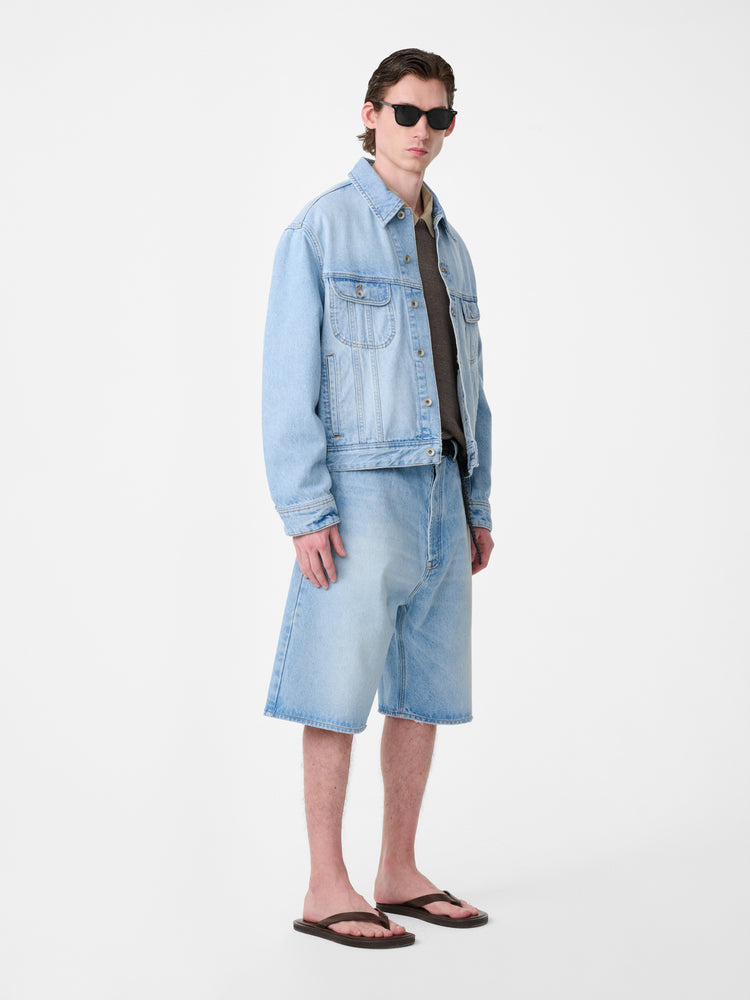 MARYLEBONE DENIM SHORT IN BLEACH WASH