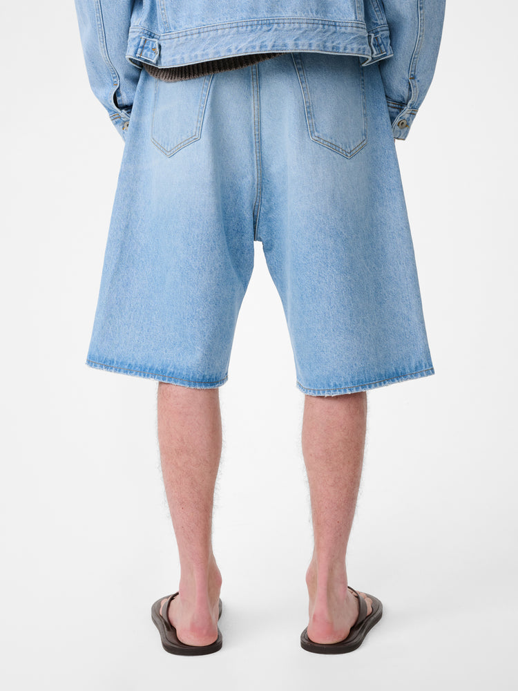 MARYLEBONE DENIM SHORT IN BLEACH WASH