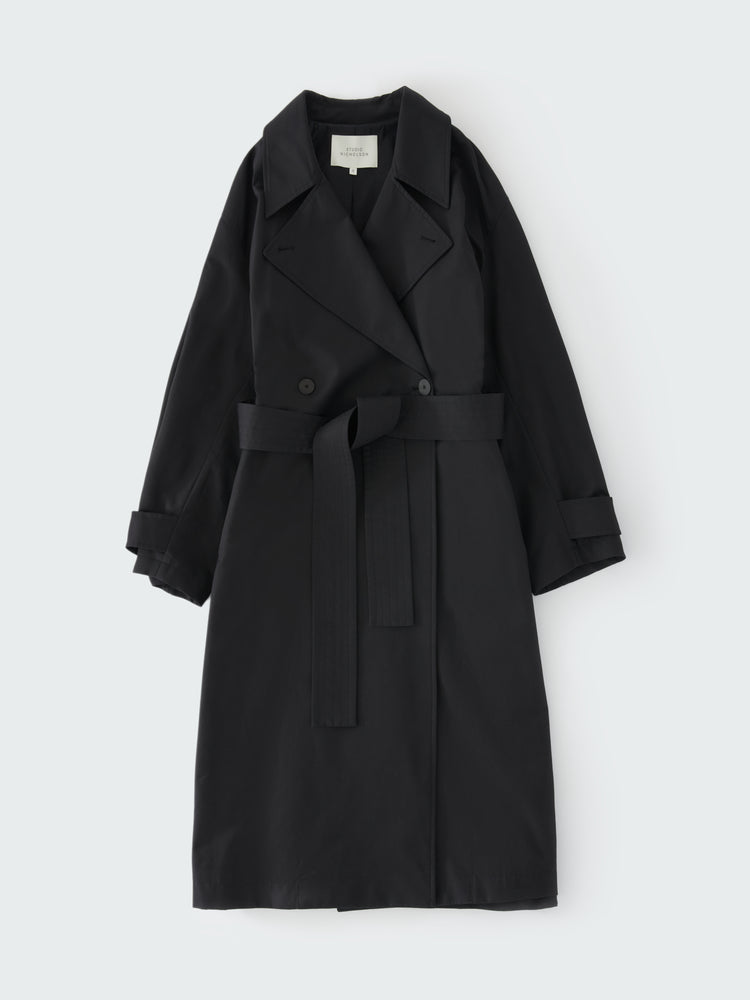 MAWER COAT IN BLACK GRAPE