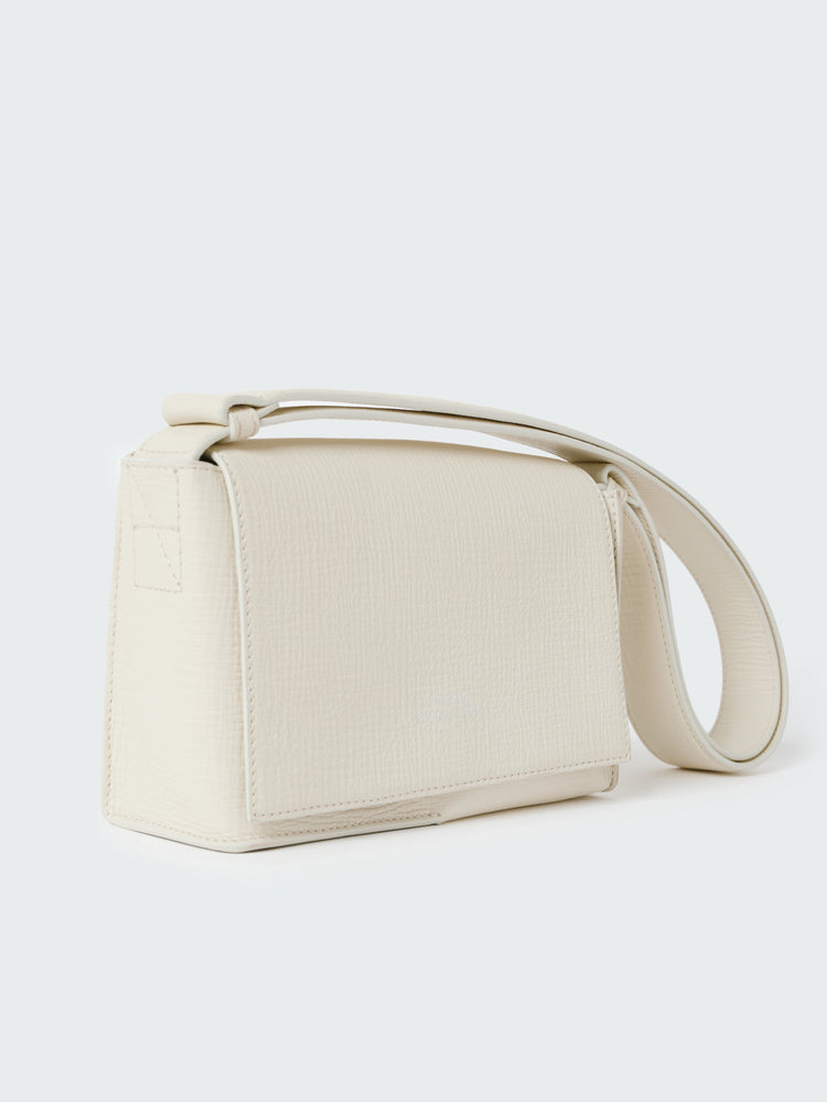 MESHI MINI LEATHER BAG IN PARCHMENT