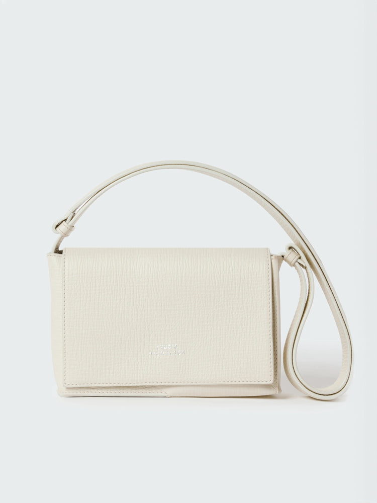 MESHI MINI LEATHER BAG IN PARCHMENT