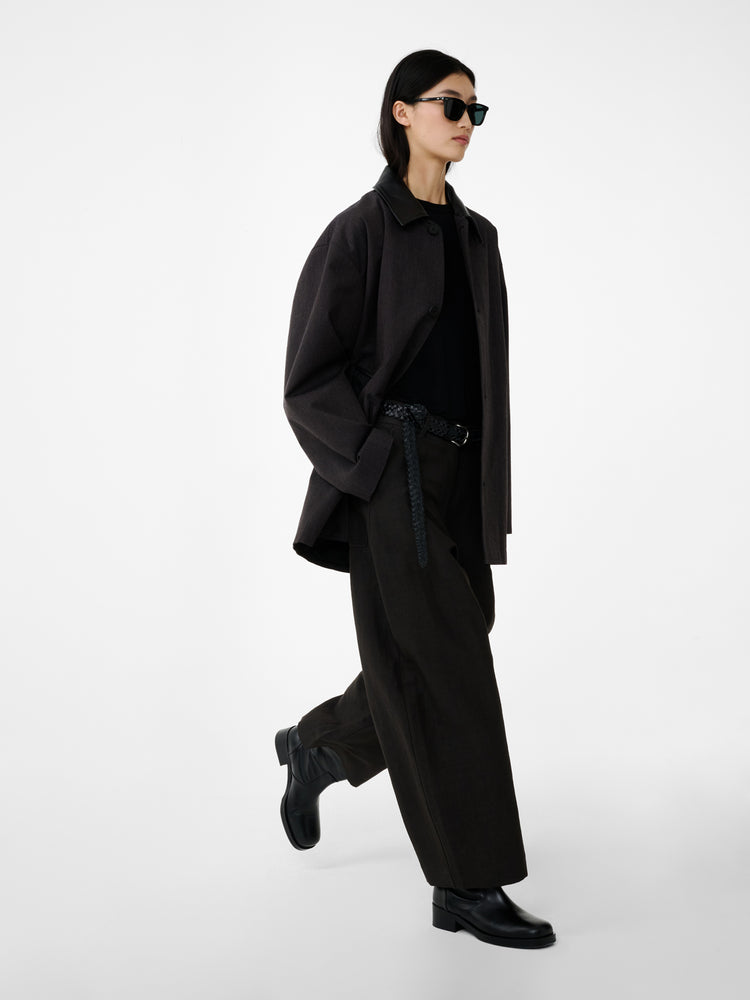 METER JACKET IN BROWN MARL