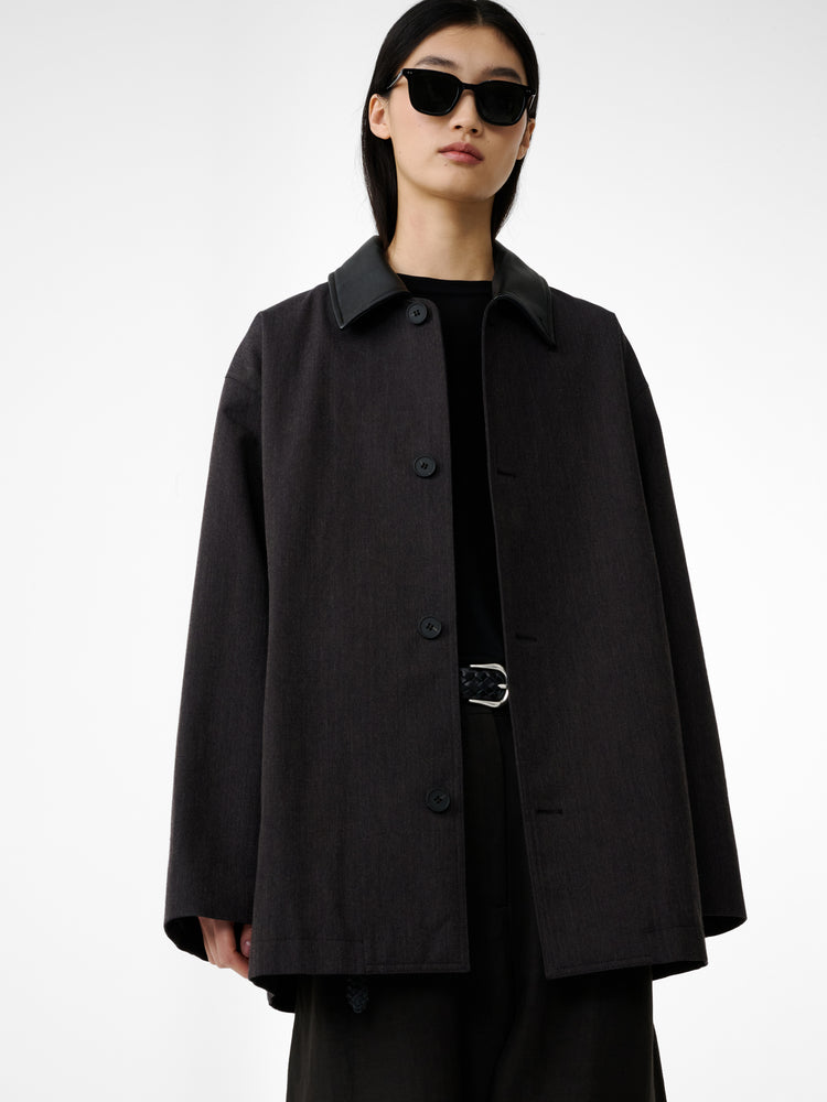 METER JACKET IN BROWN MARL