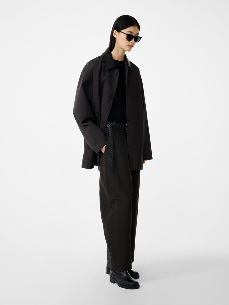 METER JACKET IN BROWN MARL