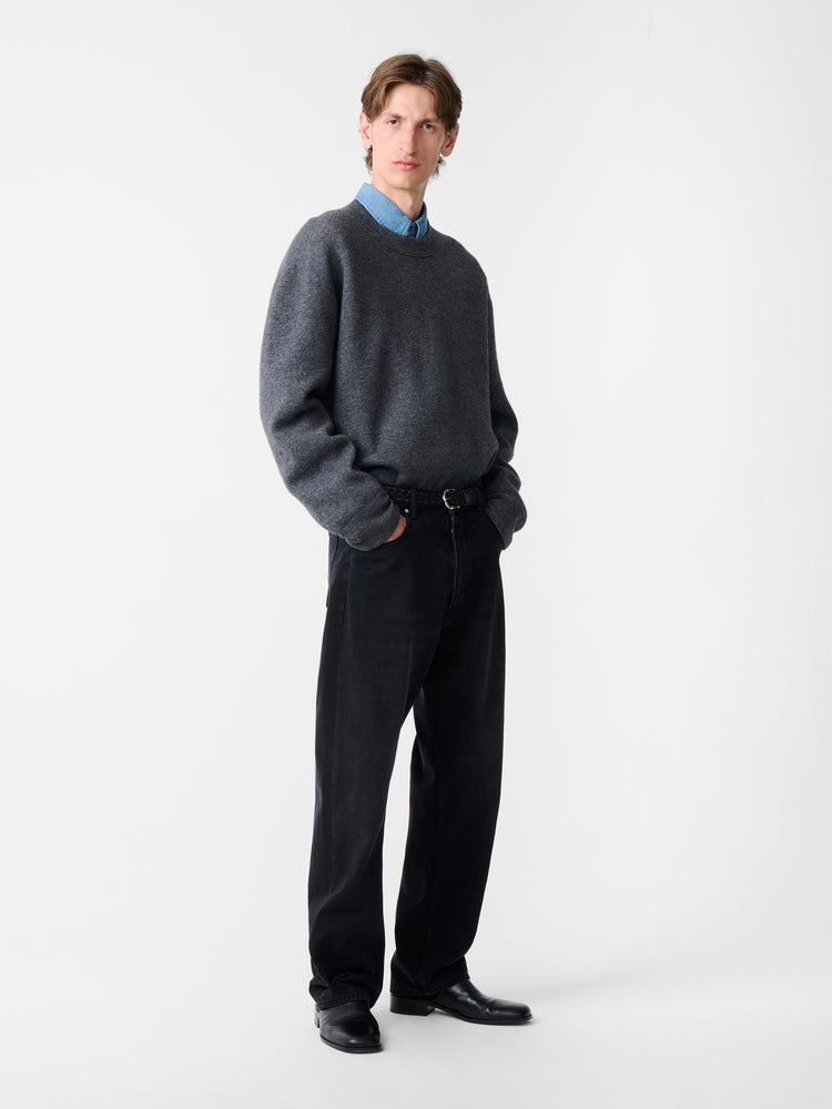 MORAY KNIT IN CHARCOAL MARL