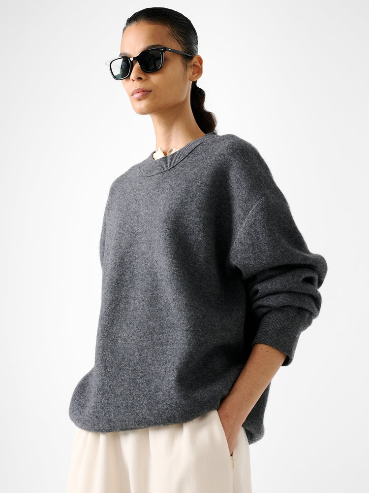 MORAY KNIT IN CHARCOAL MARL