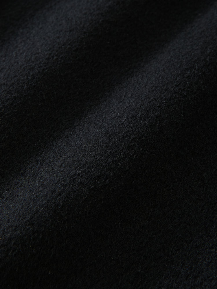 MORI WOOL COAT IN DARKEST NAVY