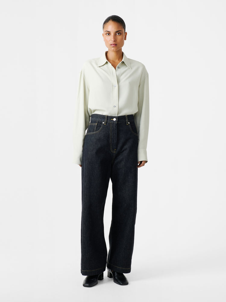 NEIVE ITALIAN DENIM PANT IN BLACK