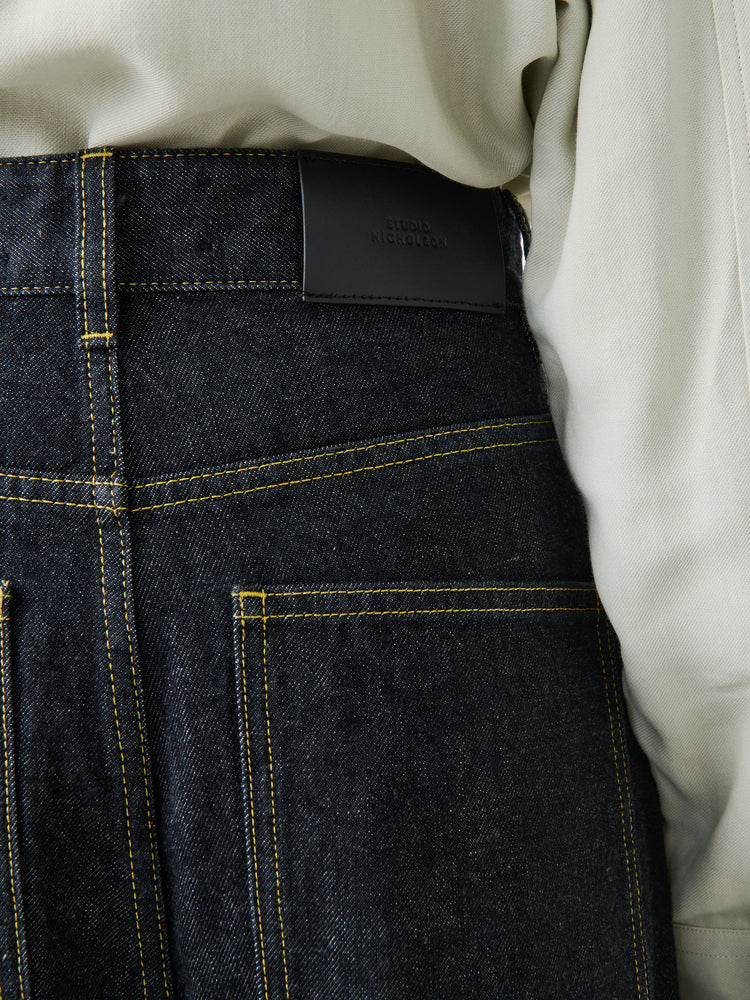 NEIVE ITALIAN DENIM PANT IN BLACK