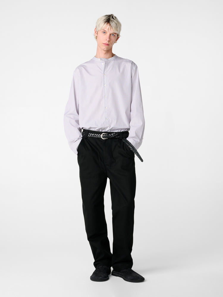 SN X AARON LEVINE NICK SHIRT IN GREY / RED STRPE