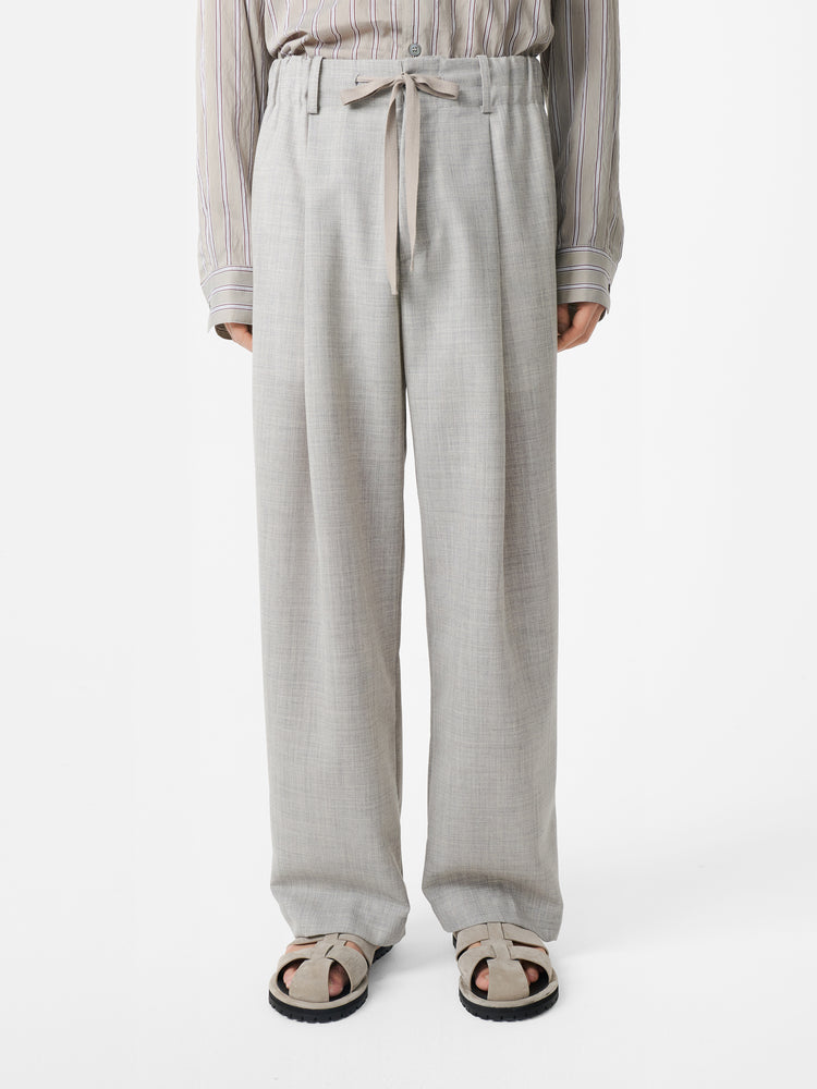 NOAM TROPICAL WOOL PANT IN ICE MELANGE