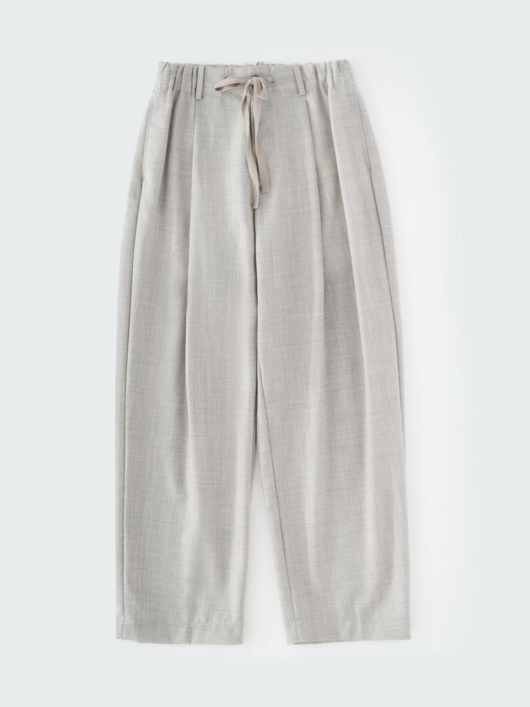 NOAM TROPICAL WOOL PANT IN ICE MELANGE
