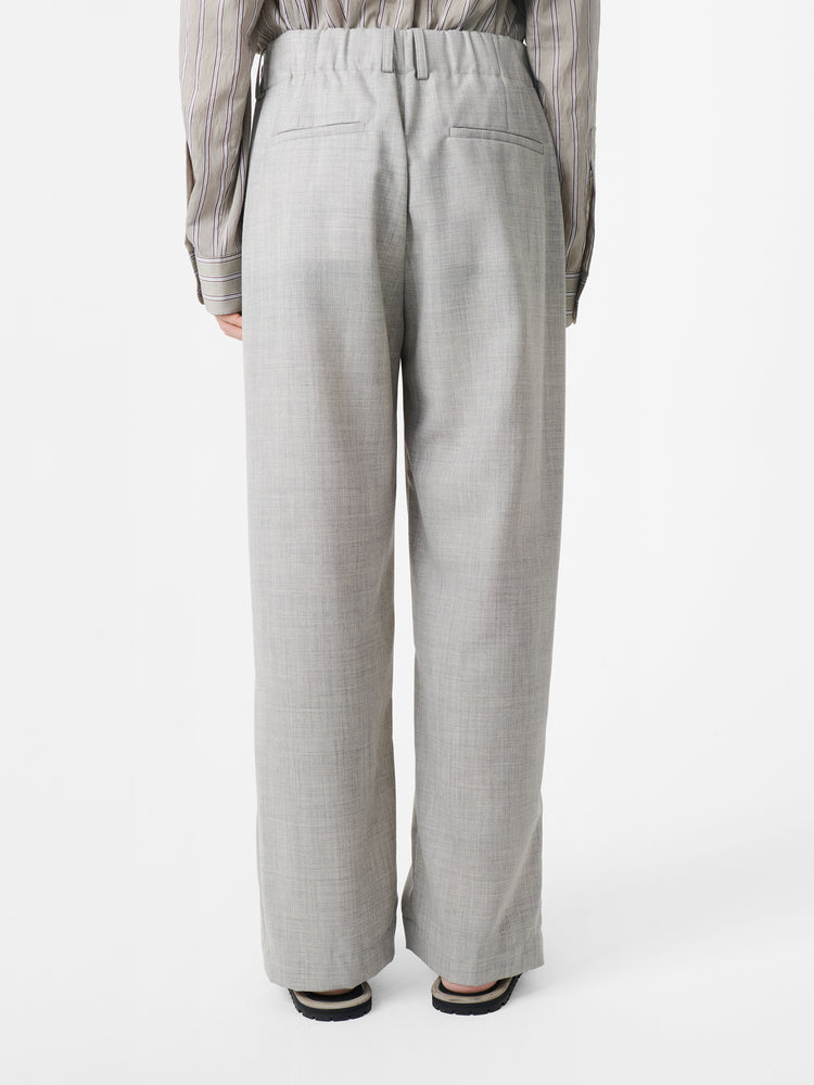 NOAM TROPICAL WOOL PANT IN ICE MELANGE