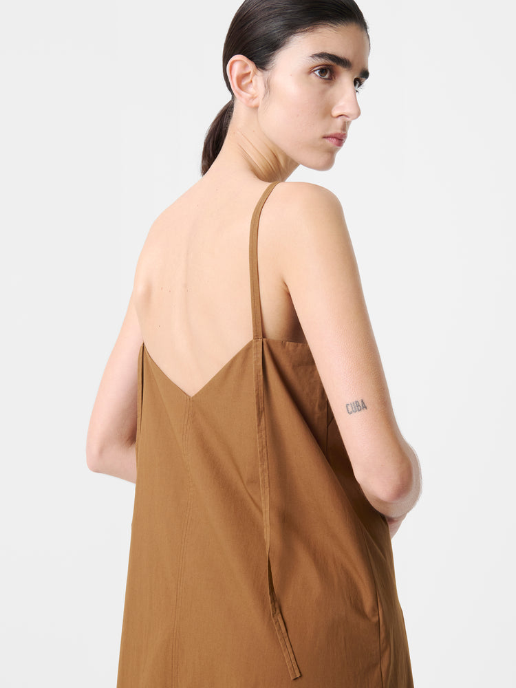 OMA DRESS IN ALMOND