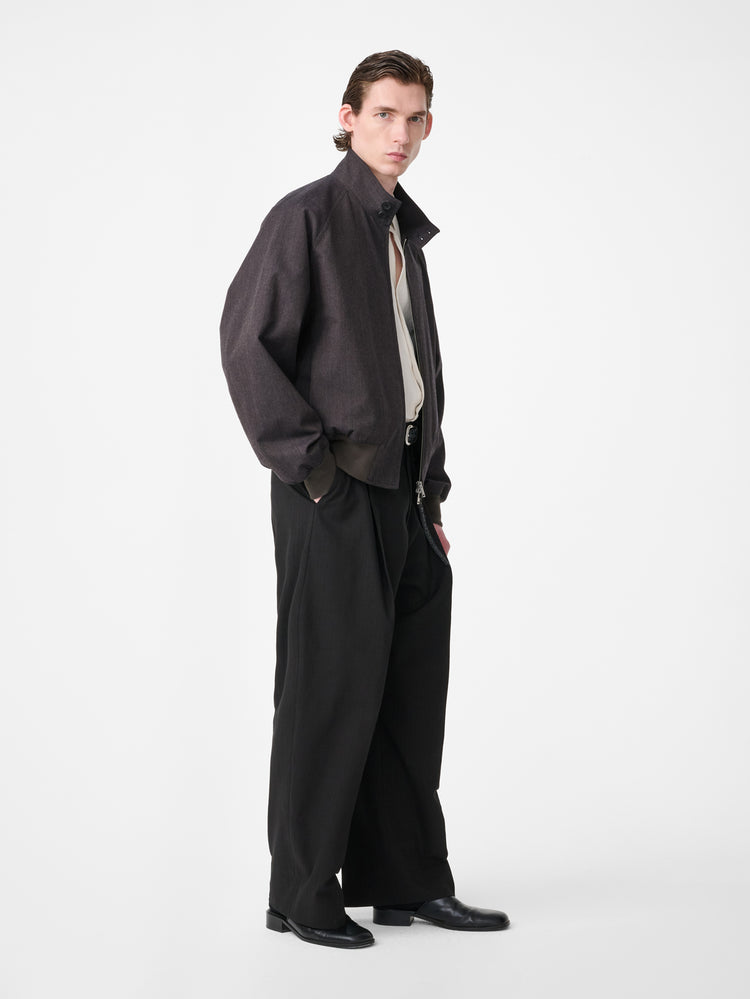 OVER JACKET IN BROWN MARL