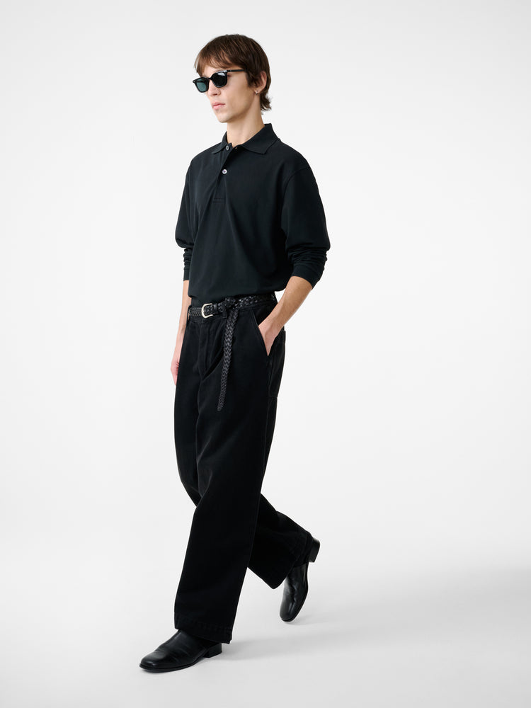 OZERO JERSEY IN WASHED BLACK