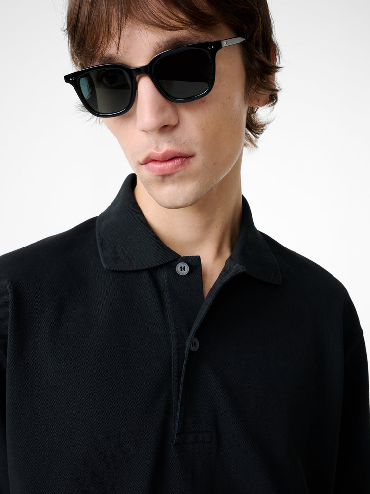 OZERO JERSEY IN WASHED BLACK