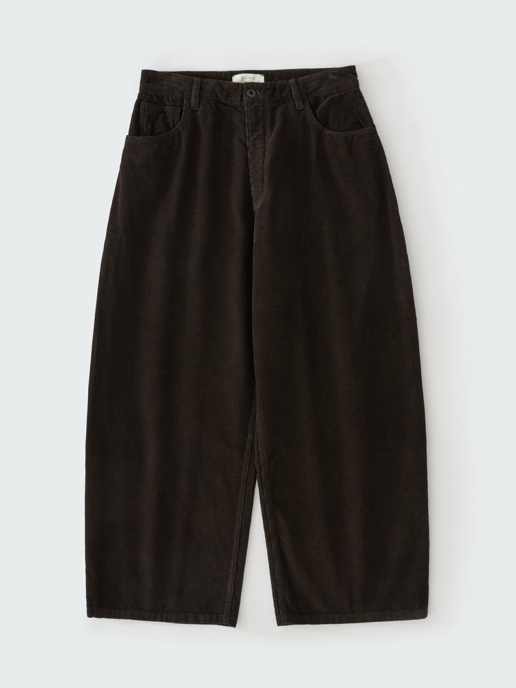 PAOLO CORDUROY WIDE LEG PANT IN COFFEE