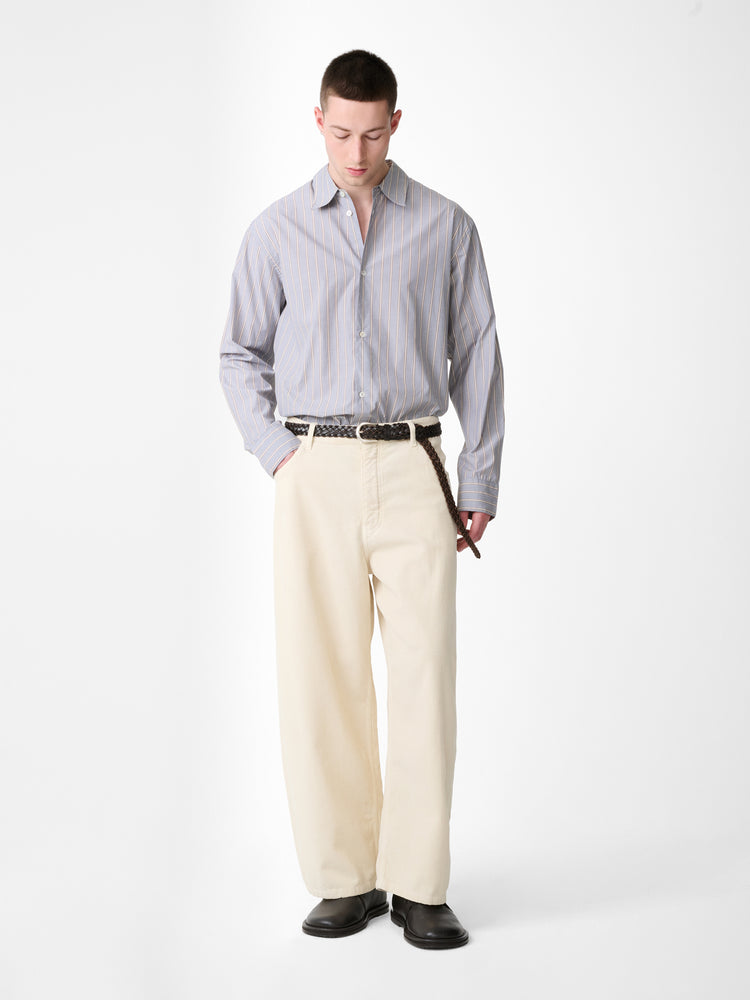 PAOLO CORDUROY WIDE LEG PANT IN PANNA