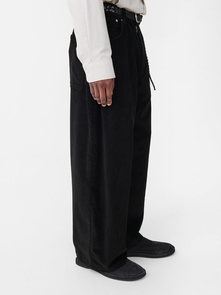 PAOLO CORDUROY PANT IN BLACK