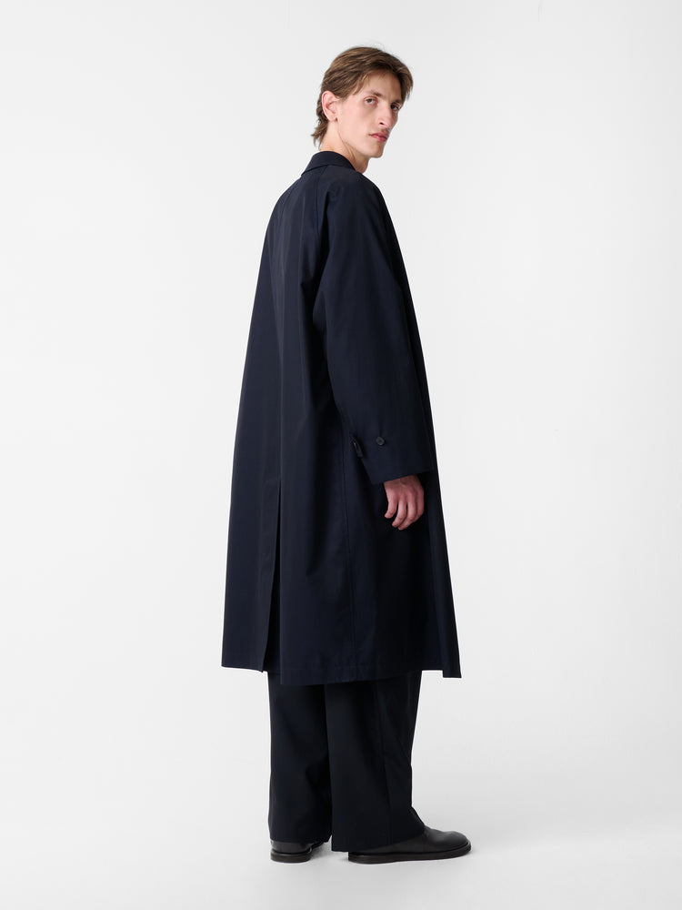 SN X BEAMS PLUS PETER RAINCOAT IN DARKEST NAVY