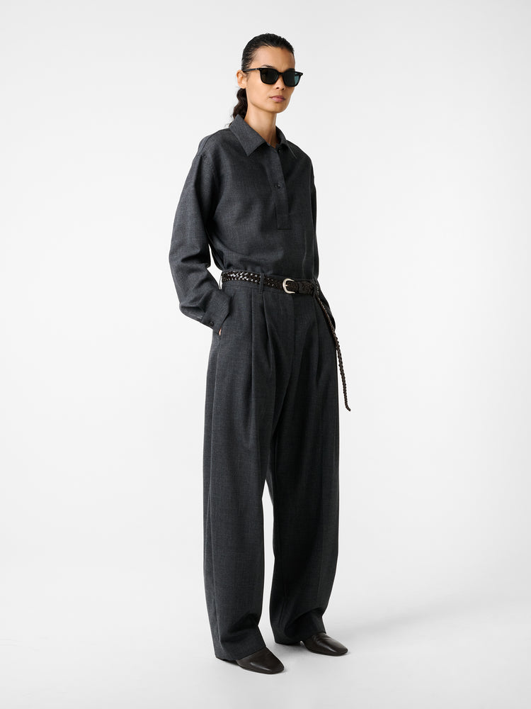 PINOLE SHIRT IN SLATE MELANGE