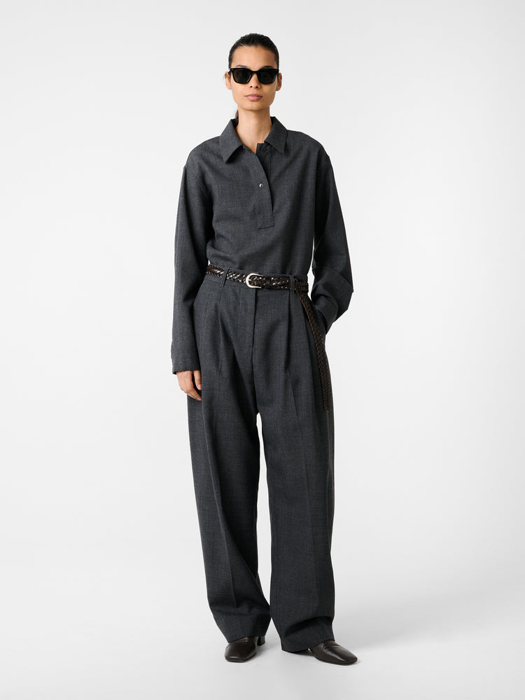 PINOLE SHIRT IN SLATE MELANGE