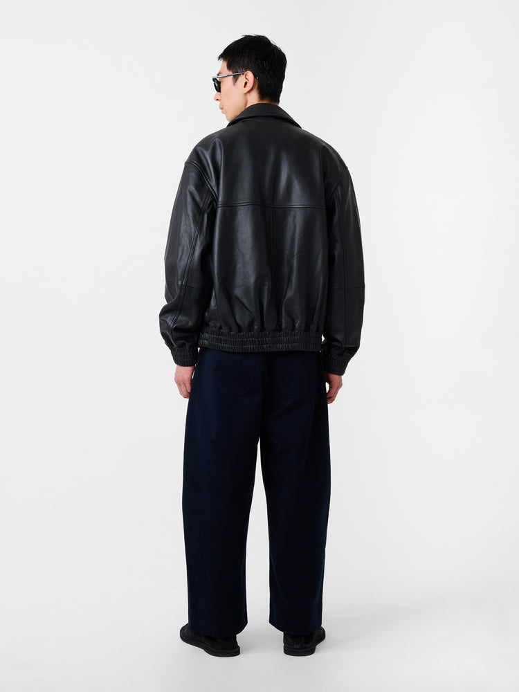 PISTON LEATHER JACKET IN BLACK