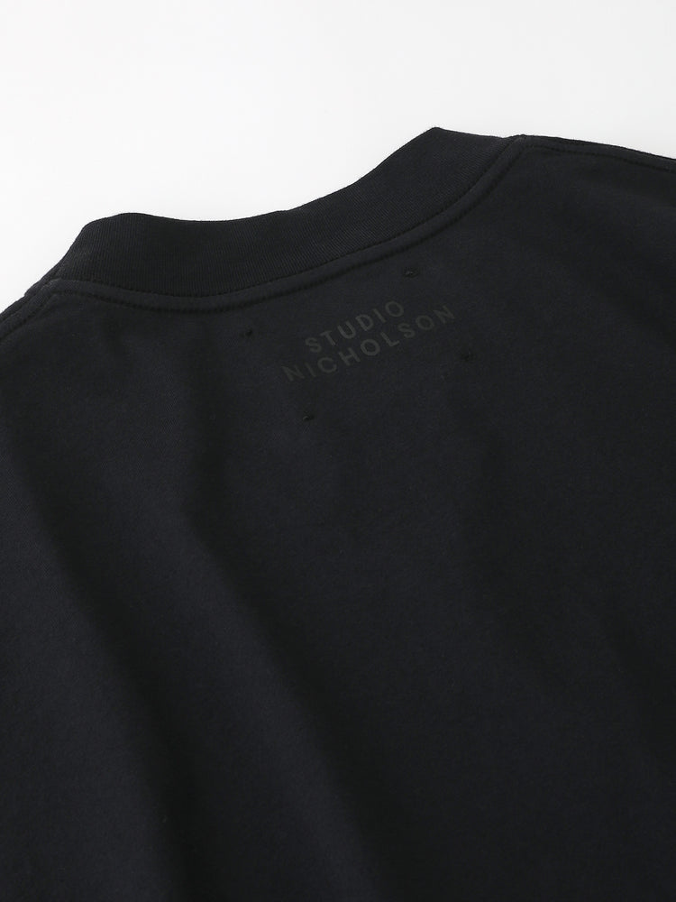 PIU LOGO T-SHIRT IN BLACK