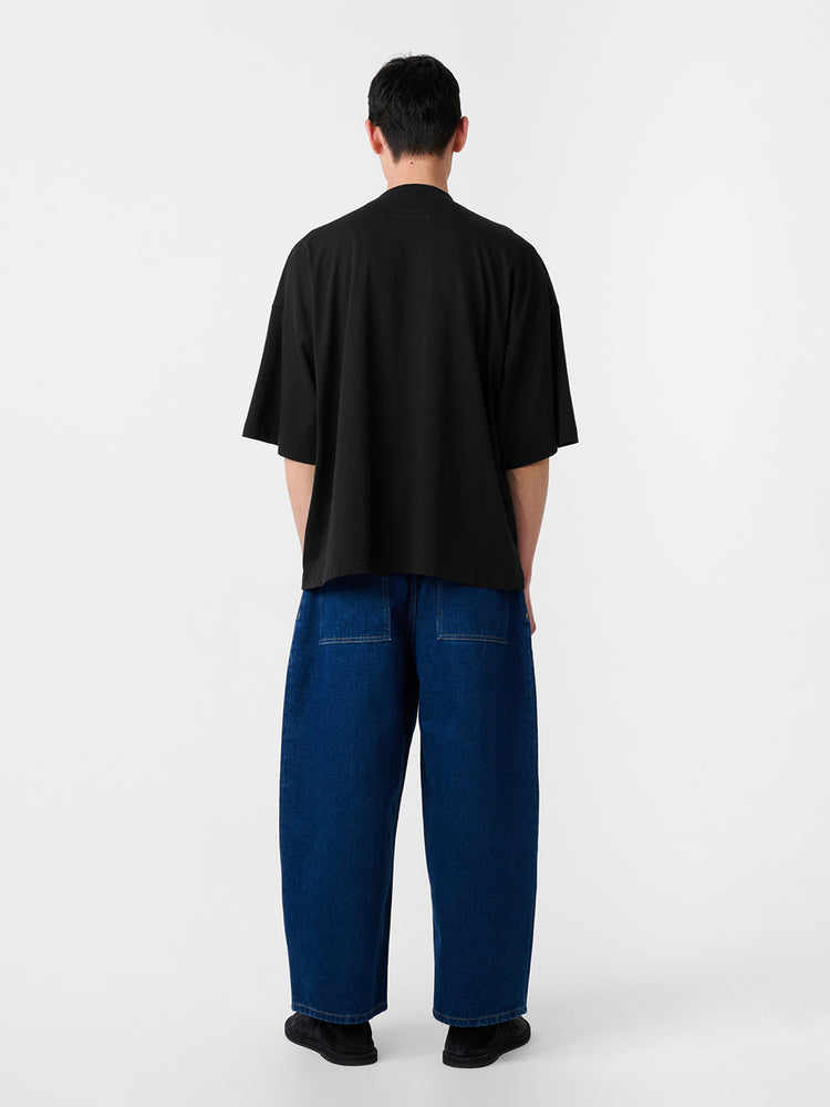 PIU LOGO T-SHIRT IN BLACK