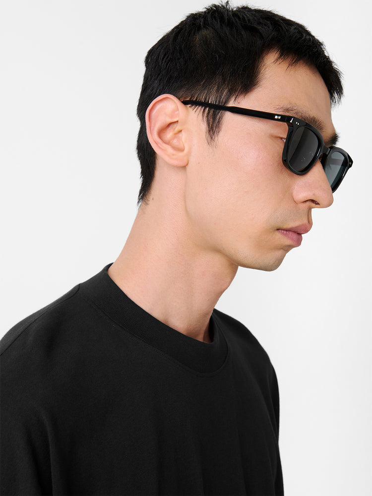 PIU LOGO T-SHIRT IN BLACK