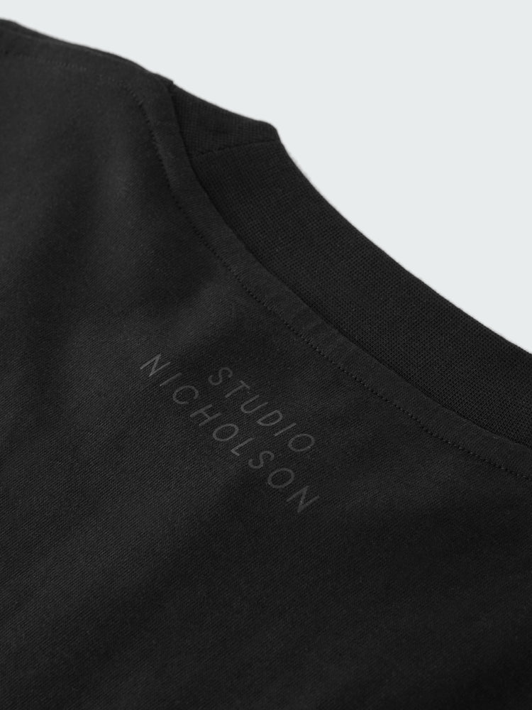 PIU LOGO T-SHIRT IN BLACK