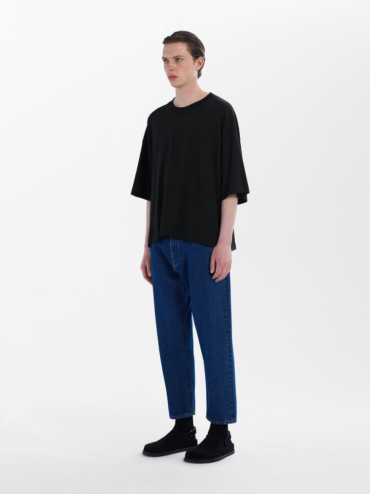 PIU LOGO T-SHIRT IN BLACK