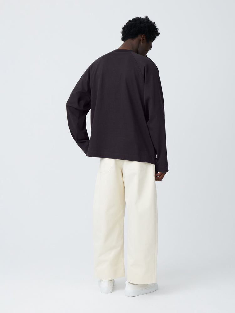 PLATT T-SHIRT IN BLACK GRAPE