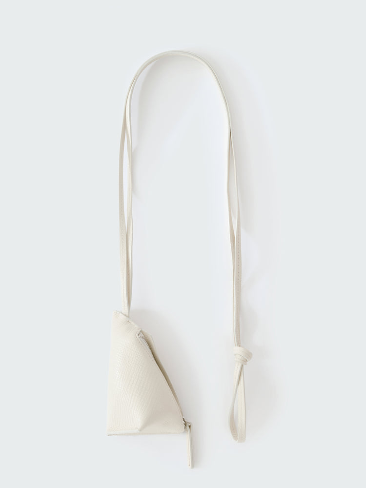 POCHI LEATHER POUCH IN PARCHMENT