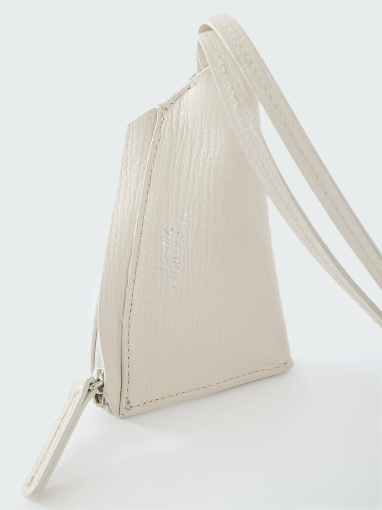 POCHI LEATHER POUCH IN PARCHMENT