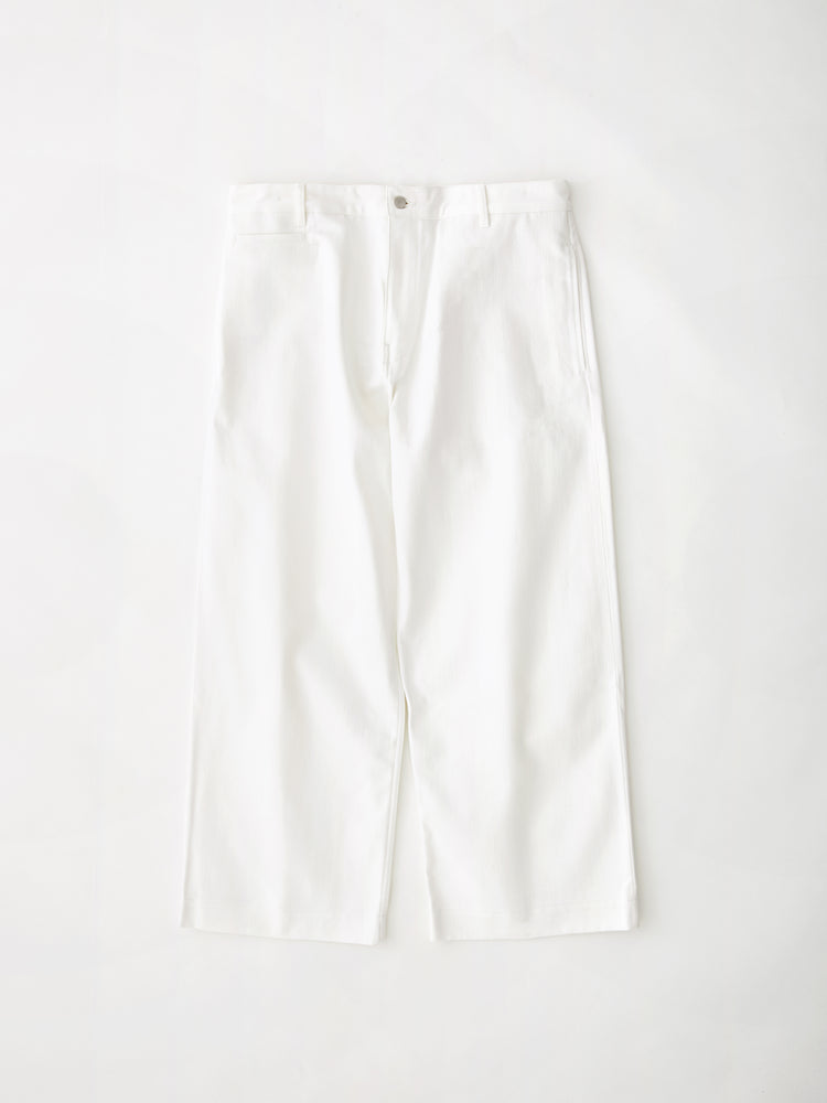 PYAD DENIM PANT IN OPTIC WHITE