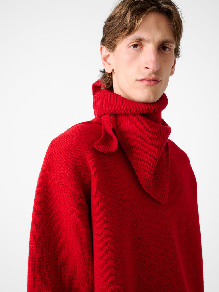 PYTHAGORAS SCARF IN CRIMSON