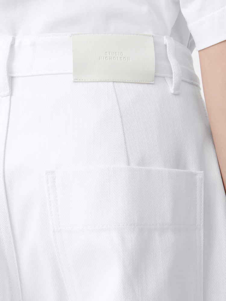 PYAD DENIM PANT IN OPTIC WHITE